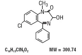 Restoril Structural Formula